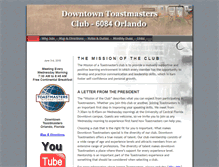 Tablet Screenshot of downtowntoastmasters.com